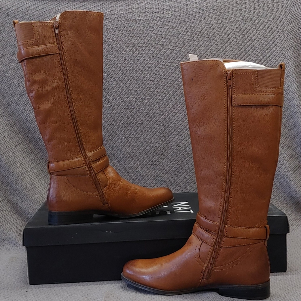 Naturalizer Jordan Leather Boot Banana Bread-12 - Picture 2 of 16